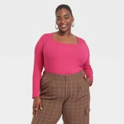 Women's Long Sleeve Slim Fit T-Shirt - A New Day™ -A New Day Shop GUEST 9639c996 2d49 4406 a148 c445145a7b1a