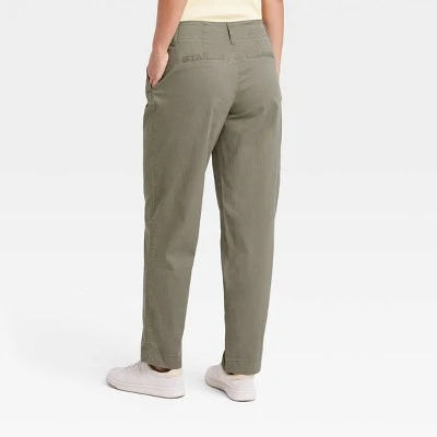 Women's High-Rise Pleat Front Tapered Chino Pants - A New Day™ 1 Women's High-Rise Pleat Front Tapered Chino Pants - A New Day™