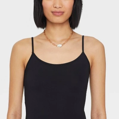 Baroque Pearl Pendant Necklace - A New Day™ Gold 1 Baroque Pearl Pendant Necklace - A New Day™ Gold