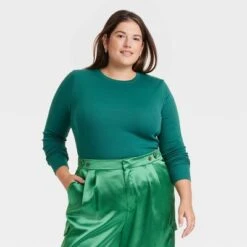 Women's Long Sleeve Slim Fit Crewneck T-Shirt - A New Day™ -A New Day Shop GUEST 9f0d1575 18a2 4ac2 9e29 5ddde24a3d61