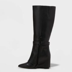 Women's Tall Novie Dress Boots - A New Day™ Black
