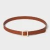 Women's Chunky Center Bar Buckle Belt - A New Day™ Brown