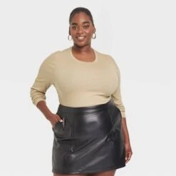 Women's Long Sleeve Slim Fit Crewneck T-Shirt - A New Day™ -A New Day Shop GUEST a9c8f522 ea2d 4142 909b 407589e5a8a0