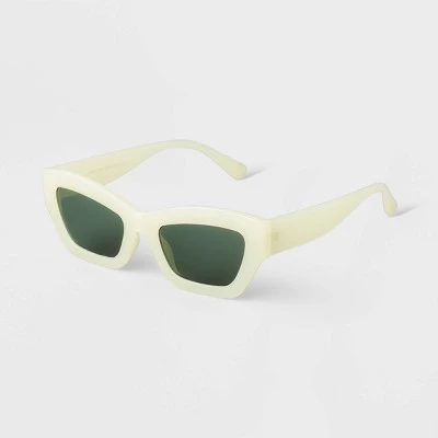 Women's Plastic Angular Cateye Sunglasses - A New Day™ 1 Women's Plastic Angular Cateye Sunglasses - A New Day™