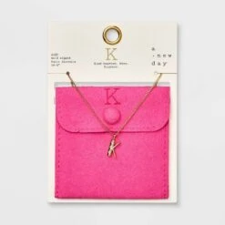 Gold Dipped Cubic Zirconia Initial Pendant Necklace - A New Day™ Gold 33 Gold Dipped Cubic Zirconia Initial Pendant Necklace - A New Day™ Gold -A New Day Shop GUEST b4516065 c56b 436b b2c1 994d667b778f