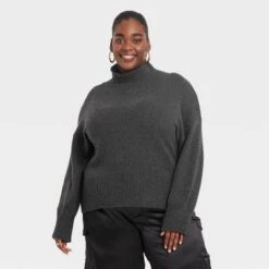 Women's Mock Turtleneck Pullover Sweater - A New Day™ -A New Day Shop GUEST b9017e13 dd2d 4ed9 8527 26661e3e4f27