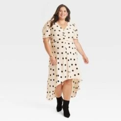 Women's Crepe Short Sleeve Midi Dress - A New Day™ -A New Day Shop GUEST bee991e7 b883 4a7d 8ccb faf681c2b9c1