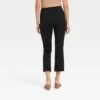 Women's Super-High Rise Slim Fit Cropped Kick Flare Pull-On Pants - A New Day™ Black 18