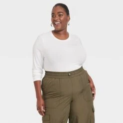 Women's Long Sleeve Slim Fit Crewneck T-Shirt - A New Day™ -A New Day Shop GUEST c77a2dee 26d0 437b 943d 8015d2e6d7e2