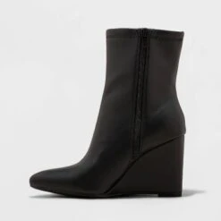 Women's Jocelyn Wedge Stretch Dress Boots - A New Day™