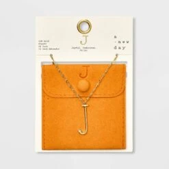 Gold Dipped Scattered Cubic Zirconia Initial Pendant Necklace - A New Day™ Gold -A New Day Shop GUEST c9f6843c e90f 4958 b450 e013c5159cc0