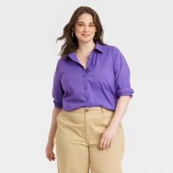 Women's Long Sleeve Relaxed Fit Button-Down Boyfriend Shirt - A New Day™ 9 Women's Long Sleeve Relaxed Fit Button-Down Boyfriend Shirt - A New Day™ -A New Day Shop GUEST cef96384 283c 4161 b962 3b995cc905e0