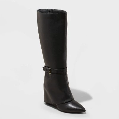 Women's Tall Novie Dress Boots - A New Day™ Black 3 Women's Tall Novie Dress Boots - A New Day™ Black - Image 3