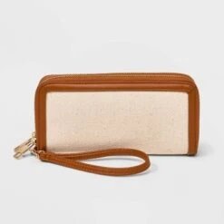 Women's Double Zip Wallet - A New Day™ -A New Day Shop GUEST d6ef8a0c dbba 4e23 9739 f430bb2d2fec