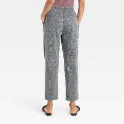 Women's High-Rise Slim Straight Fit Ankle Pull-On Pants - A New Day™ Heathered Gray XS