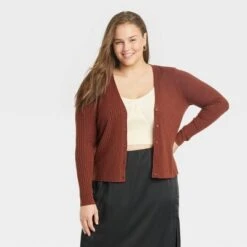 Women's Fine Gauge Ribbed Cardigan - A New Day™ -A New Day Shop GUEST e725e464 c213 40cf b1b2 f76b30d26ef3