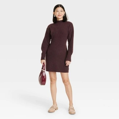 Women's Long Sleeve Sweater Dress - A New Day™ 2 Women's Long Sleeve Sweater Dress - A New Day™ - Image 2