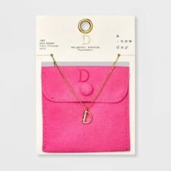 Gold Dipped Cubic Zirconia Initial Pendant Necklace - A New Day™ Gold 26 Gold Dipped Cubic Zirconia Initial Pendant Necklace - A New Day™ Gold -A New Day Shop GUEST f2e949d1 9192 4404 a566 df63b4e7d8a8