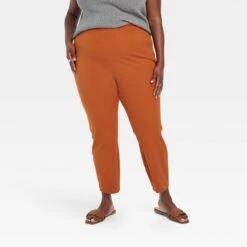 Women's High-Rise Skinny Ankle Pull-On Pants - A New Day™ Brown -A New Day Shop GUEST f5a63b83 dc87 4b5a 8247 a864b3b44a5d