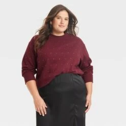 Women's Jeweled Pullover Sweatshirt - A New Day™ -A New Day Shop GUEST fdac4a4c 7a6d 4ab2 bbac 8449c3b4773f