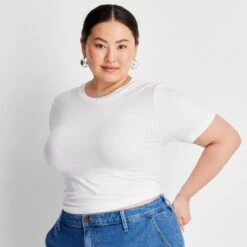 Women's Seamless Jersey T-Shirt - A New Day™ -A New Day Shop GUEST ff055fb8 1c0b 430b 9e09 fe418ccaf538