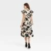 Women's Flutter Short Sleeve Midi Dress - A New Day™